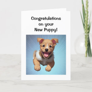 Welkom bij je nieuwe puppy hond kaart