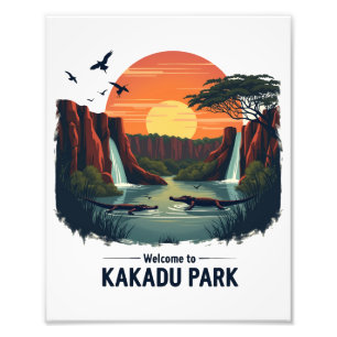Welkom bij Kakadu National Australian Park Foto Afdruk