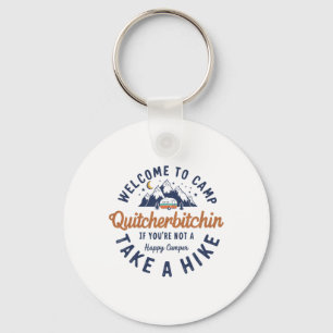 Welkom bij Kamp Quitcherin Grappige Vintage Sleutelhanger