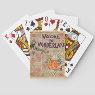 Welkom bij konijn... Alice in Wonderland Speelkaarten