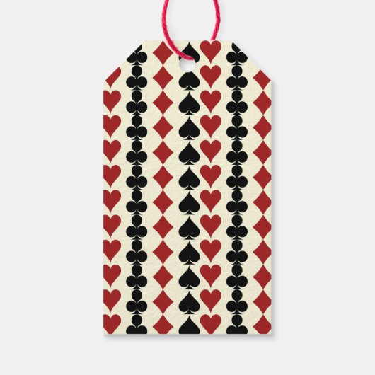 Welkom bij Las Vegas Black Cream Verjaardag Welkom Cadeaulabel (Achterkant)