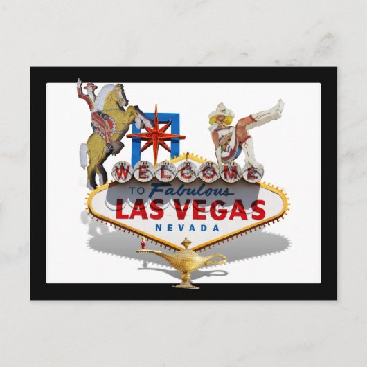 Welkom bij Las Vegas Briefkaart (Voorkant)