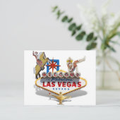 Welkom bij Las Vegas Briefkaart (Staand voorkant)