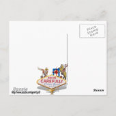 Welkom bij Las Vegas Briefkaart (Achterkant)