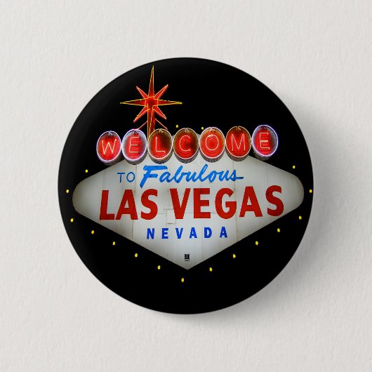 Welkom bij Las Vegas Button (Voorkant)