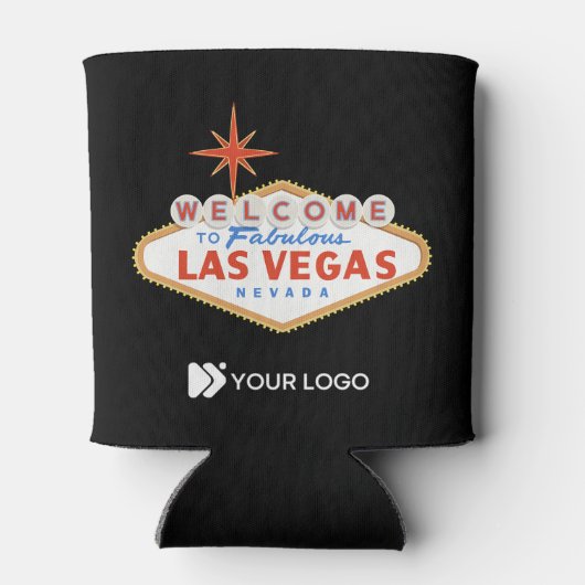 Welkom bij Las Vegas Custom Logo Koelbox Blikjeskoeler (Achterkant)