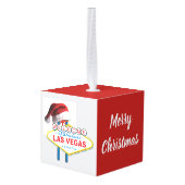 Welkom bij Las Vegas Kubus Ornament (Achter hoekig)