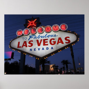 Welkom bij Las Vegas Nevada Poster Print