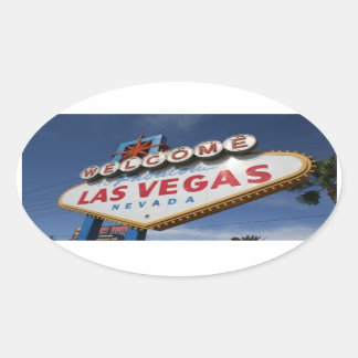 Welkom bij Las Vegas Ovale Sticker