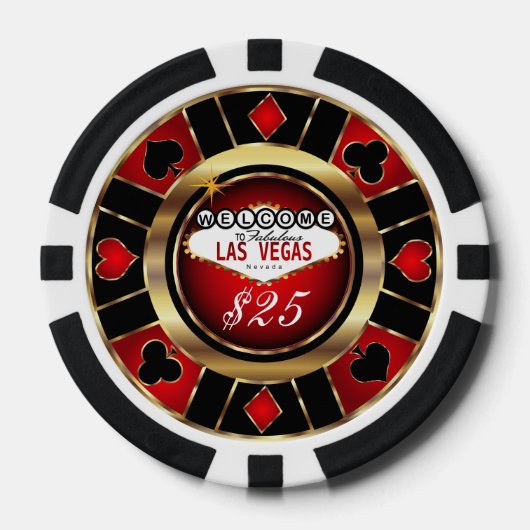 Welkom bij Las Vegas Poker Chips (Voorkant)