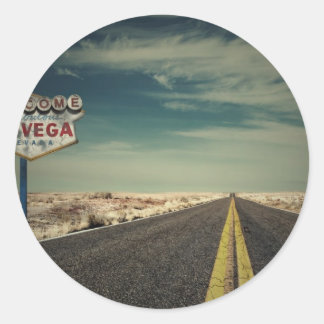 Welkom bij Las Vegas Ronde Sticker