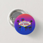 Welkom bij Las Vegas Sign #3 Button (Voorkant /achterkant)