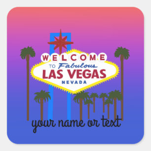 Welkom bij Las Vegas Sign #3 Stickers