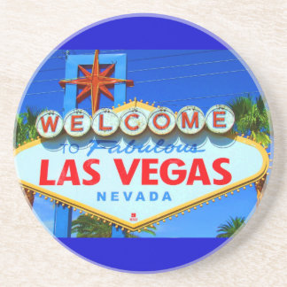 Welkom bij Las Vegas Sign Sandstone Onderzetter