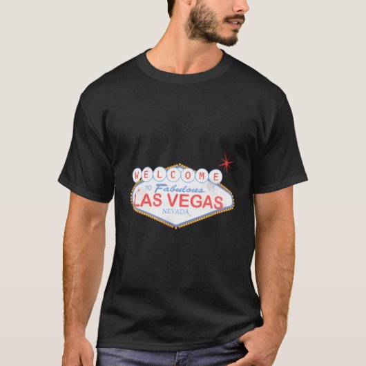 Welkom bij Las Vegas Sign Vacation T-shirt (Voorkant)