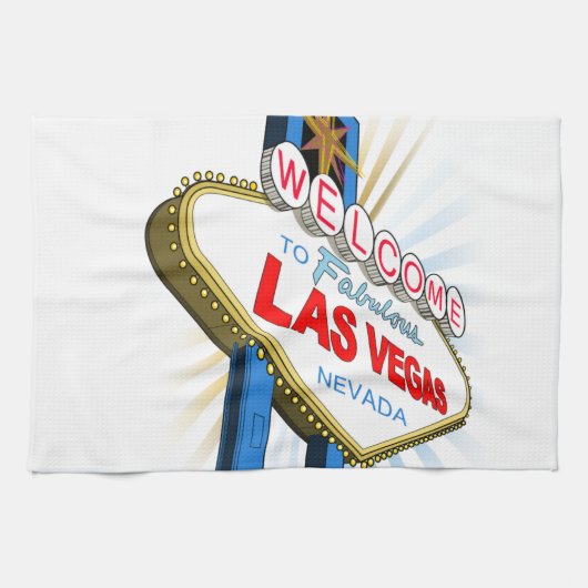 Welkom bij Las Vegas Theedoek (Horizontaal)