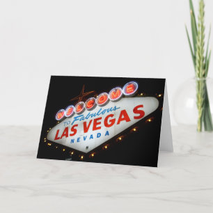 Welkom bij Las Vegas Wenskaart Kaart