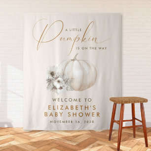 Welkom bij Little Pumpkin Baby Shower Wandkleed