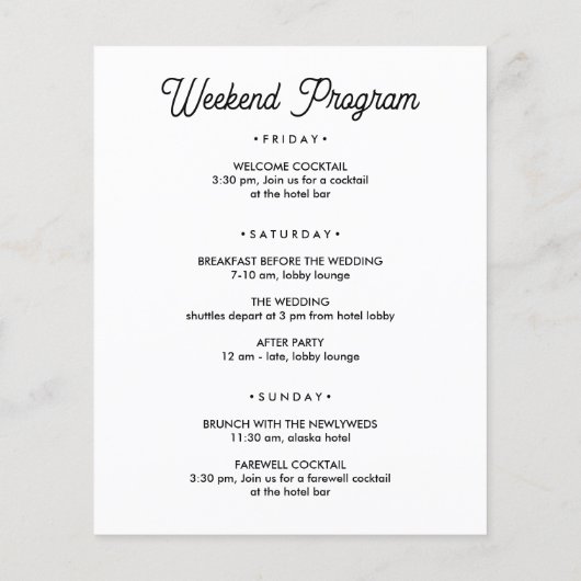 Welkom bij LOUISIANA Letter & Itinerary ELKE KLEUR (Achterkant)