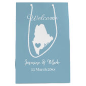 Welkom bij Maine bruiloft, aangepast Medium Cadeauzakje (Voorkant)