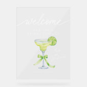 Welkom bij Margs Matrimony Bruidsfeest Acrylbord Acryl Bord (Voorkant)