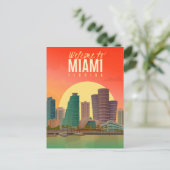 Welkom bij Miami Florida Briefkaart (Staand voorkant)