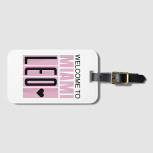 Welkom bij Miami Leo 10 - GOAT Bagagelabel