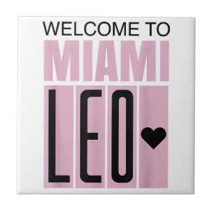 Welkom bij Miami Leo 10 - GOAT Tegeltje