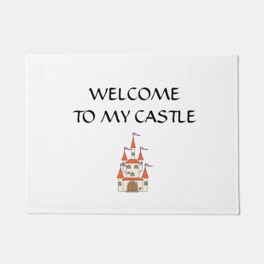 Welkom bij Mijn Castle Doormat Deurmat (Voorkant)