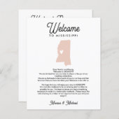 Welkom bij MISSISSIPPI Letter Itinerary ELKE KLEUR (Voorkant / Achterkant)