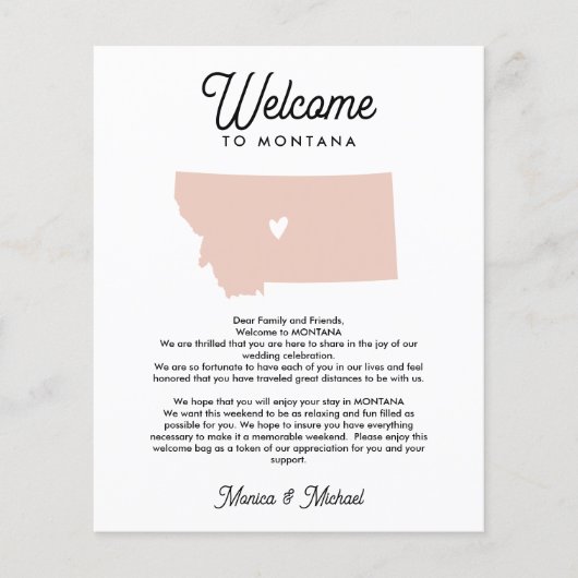 Welkom bij MONTANA Letter & Itinerary ELKE KLEUR (Voorkant)