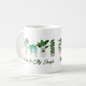 Welkom bij My Oerwoud Funny Plant Lover Design Koffiemok (Voorkant links)