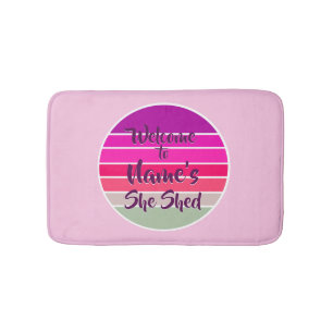 Welkom bij Naam: Ze heeft 20xx Retro Sunset Badmat