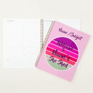 Welkom bij Naam: Ze heeft 20xx Retro Sunset Planner
