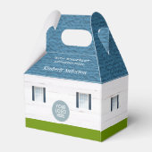 Welkom bij New Home Real Estate Logo Client Cadeau Bedankdoosjes (Achterkant)