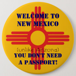 Welkom bij New Mexico, knop Ronde Button 6,0 Cm