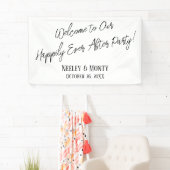 Welkom bij ons, altijd na feest! spandoek (Insitu)