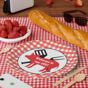 Welkom bij ons BBQ varkenspapier bord
