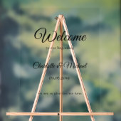 Welkom bij ons begin! Schuimbord Acryl Bord (Neutraal)