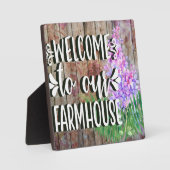 Welkom bij ons boerderij fotoplaat (Voorkant)