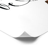 Welkom bij ons liefdesverhaal poster (Hoek)