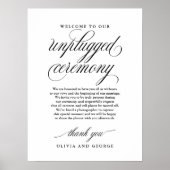 Welkom bij ons niet-aangesloten ceremoniebord poster (Voorkant)