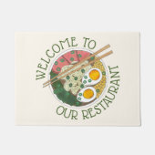 Welkom bij ons restaurant Ramen Noodles Japans Deurmat (Voorkant)