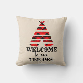 Welkom bij ons T-shirt Pee Cabin Sierkussen