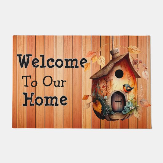 Welkom bij ons thuis deurmat (Voorkant)