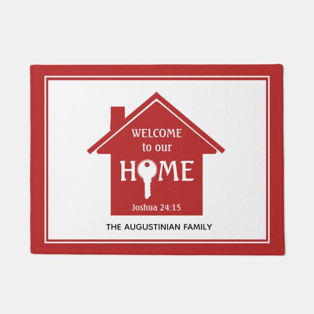 WELKOM bij ons thuis Deurmat (Voorkant)