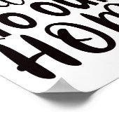 "Welkom bij ons thuis" Poster (Hoek)