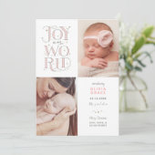 Welkom bij onze aankondiging van de kerstgeboorte (Staand voorkant)