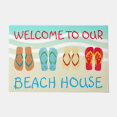 Welkom bij onze Beach House deurmat (Voorkant)