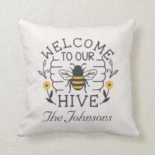 Welkom bij onze bijenveranda Honey Kussen